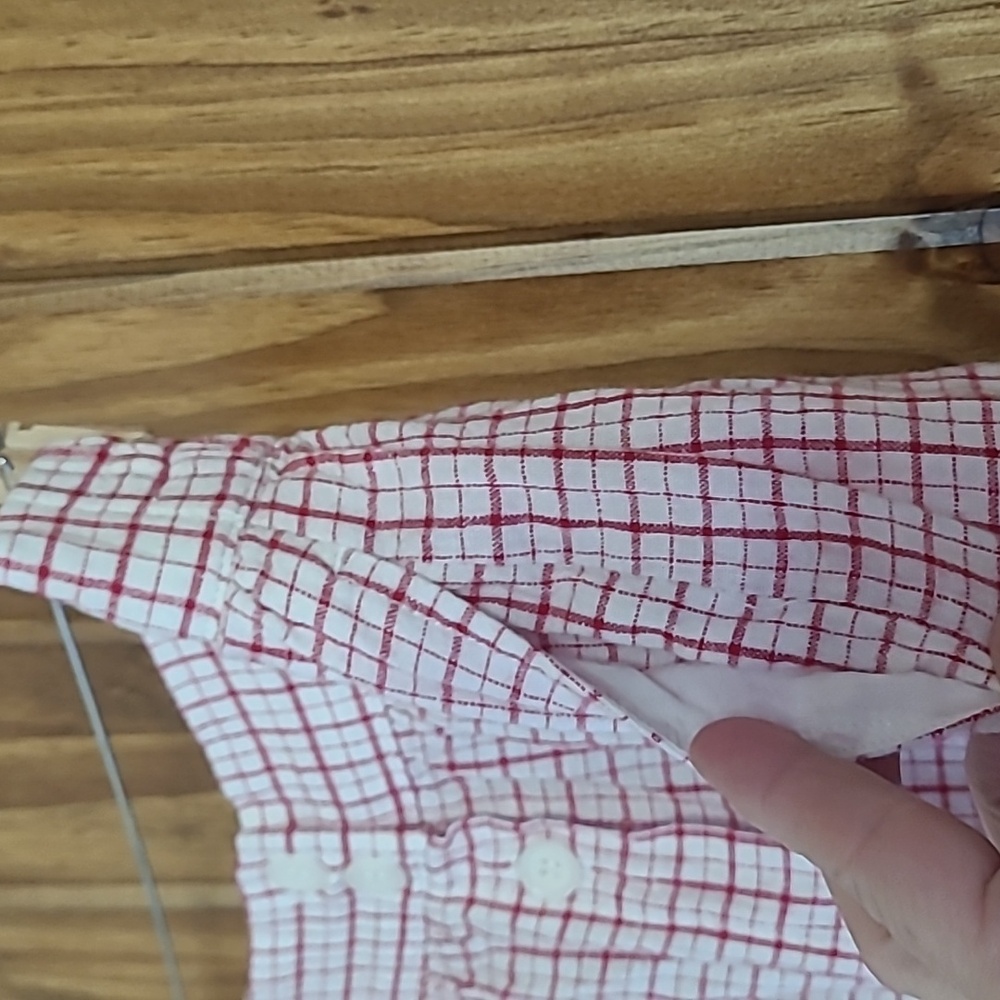 Max Studio red & white skirt. Size L - Picture 5 of 6